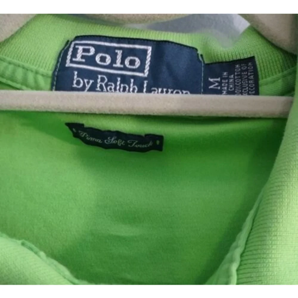 Polo Ralph Lauren Medium Pima Cotton Soft Touch Golf Shirt Green $85 Retail